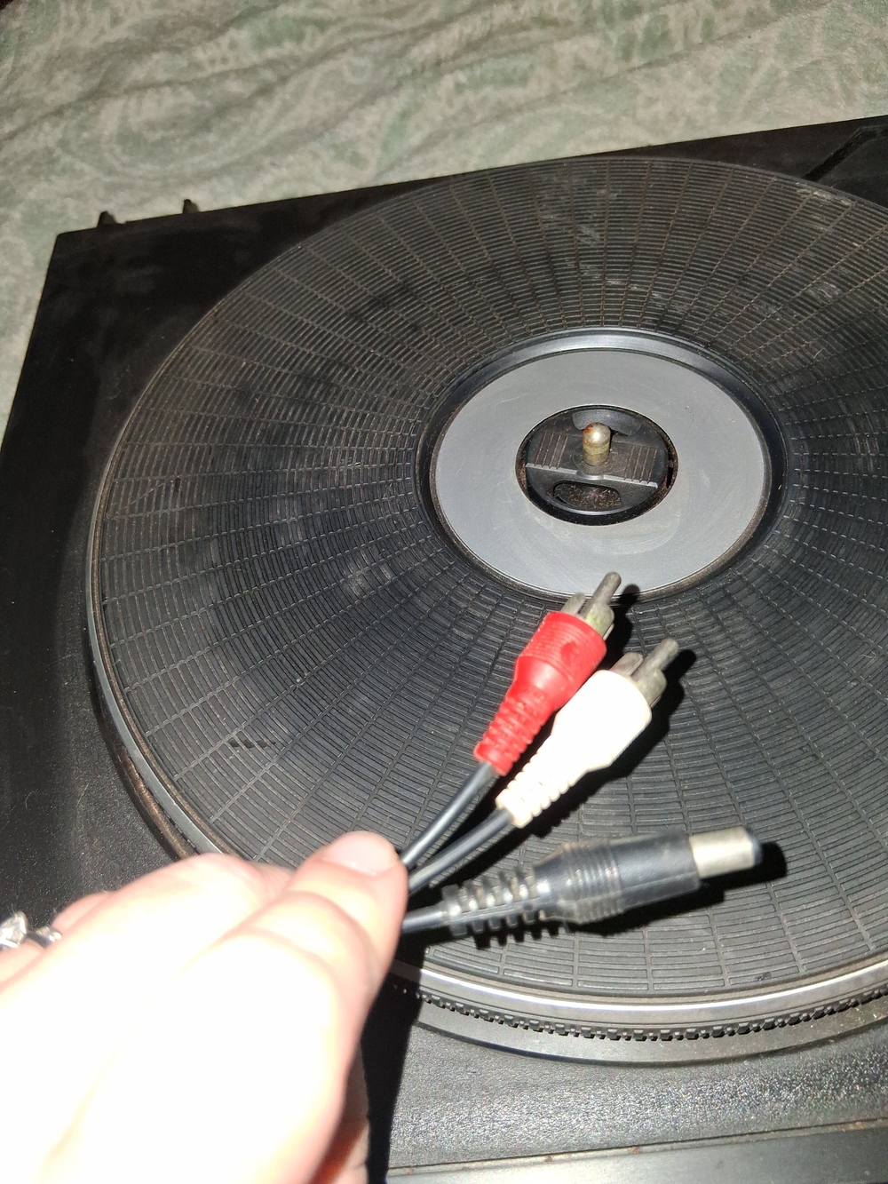 Vintage 1980s Black Turntable Record Player - Black - Picture 5 of 5